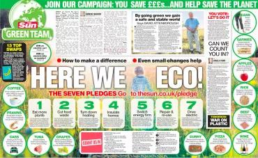 The Sun asks readers to go green